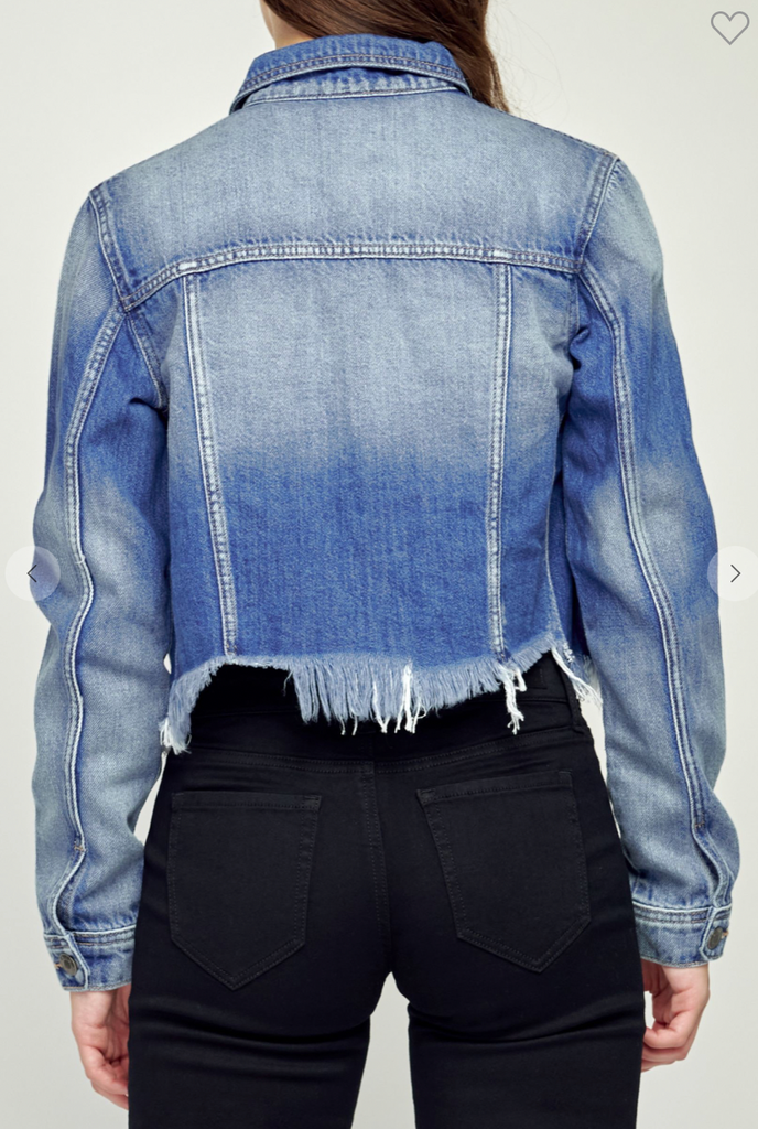 EM12003 CROP DENIM JACKET – Etienne Marcel Denim