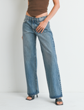 VINTAGE WASHED LOW RISE SLOUCHY FIT DENIM